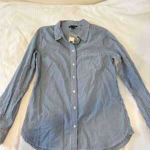 GAP Blue and White Striped Shirt